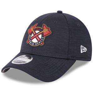 MLB ブレーブス キャップ 2023 クラブハウス Clubhouse 9FORTY スナップバック ニューエラ/New Era ネイビー｜selection-j