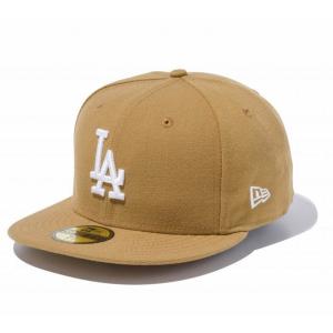 MLB ドジャース キャップ 59FIFTY Custom カラー Cap ニューエラ/New Era ウィート/ホワイト｜selection-j