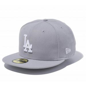 MLB ドジャース キャップ 59FIFTY Custom カラー Cap ニューエラ/New Era グレー/ホワイト｜selection-j