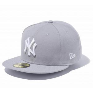 MLB ヤンキース キャップ 59FIFTY Custom カラー Cap ニューエラ/New Era グレー/ホワイト｜selection-j