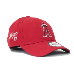 MLB 大谷翔平 エンゼルス キャップ サイン刺繍入り The League 9FORTY Adjustable Hat ニューエラ/New Era レッド｜selection-j