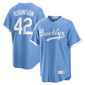 MLB ジャッキー・ロビンソン ドジャース ユニフォーム クーパーズタウン オルタネイト Jersey  ナイキ/Nike ライトブルー｜selection-j