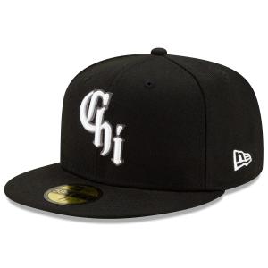 MLB ホワイトソックス キャップ シティーコネクト 59FIFTY Fitted Hat ニューエラ/New Era ブラック｜selection-j