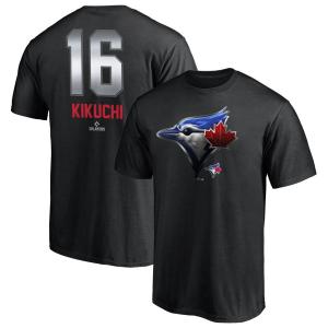 MLB 菊池雄星 ブルージェイズ Tシャツ Any ネーム&ナンバー Midnight Mascot T-Shirt Fanatics Branded ブラック｜selection-j