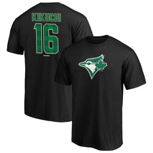 MLB 菊池雄星 ブルージェイズ Tシャツ Emerald Plaid ネーム&ナンバー T-Shirt Fanatics Branded ブラック｜selection-j
