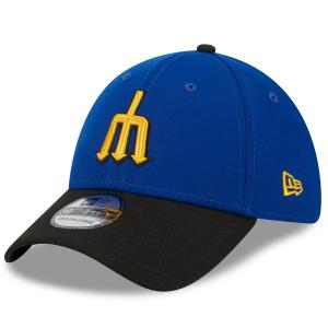 MLB マリナーズ キャップ 2023 シティーコネクト City Connect 39THIRTY Flex Fit Hat ニューエラ/New Era ロイヤル ブラック｜selection-j