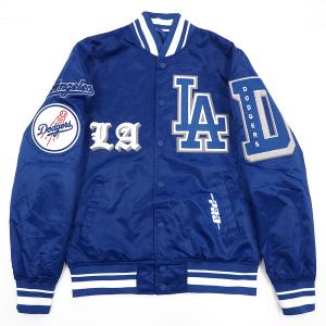 MLB ドジャース ジャケット Old English サテン  Jacket Pro Standard ドジャースブルー｜selection-j