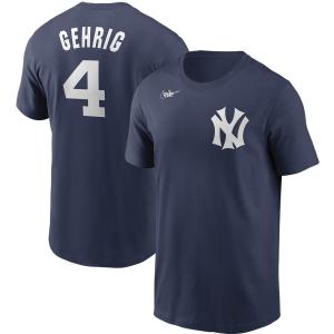 MLB ルー・ゲーリッグ ヤンキース Tシャツ クーパーズタウンコレクション 復刻 ネーム＆ナンバー T-Shirt ナイキ/Nike ネイビー｜selection-j