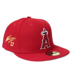 MLB 大谷翔平 エンゼルス キャップ 59FIFTY Fitted サイン刺繍 ニューエラ/New Era ゲーム｜selection-j