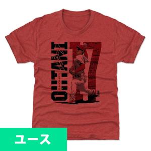 MLB 大谷翔平 エンゼルス Tシャツ キッズ ユース Stadium R 500Level レッド｜selection-j