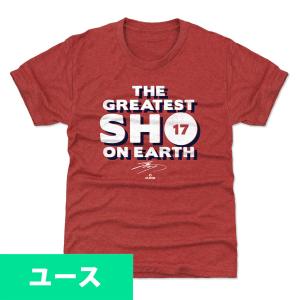 MLB 大谷翔平 エンゼルス Tシャツ キッズ ユース The Greatest Sho WHT 500Level レッド｜selection-j