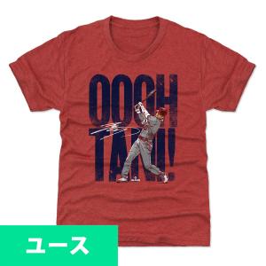 MLB 大谷翔平 エンゼルス Tシャツ キッズ ユース Ooohtani WHT 500Level レッド｜selection-j