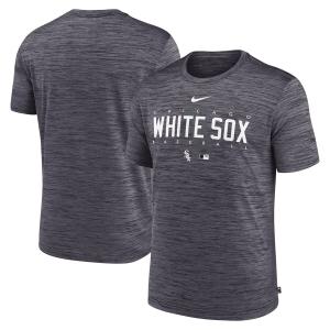 MLB ホワイトソックス Tシャツ ドライフィット ヴェロシティ プラクティス Short Sleeve Tee ナイキ/Nike Black Heather｜selection-j