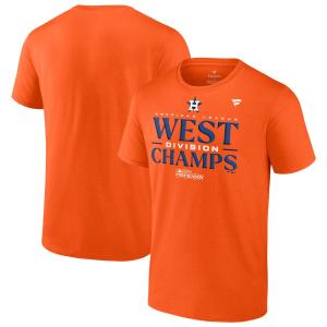 MLB アストロズ Tシャツ 2023 AL West Division Champions ロッカールーム T-Shirt Fanatics Branded オレンジ｜selection-j