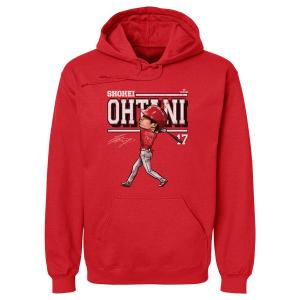 MLB 大谷翔平 エンゼルス パーカー カートゥーン Hoodie 500Level レッド｜selection-j