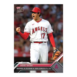 MLB 大谷翔平 エンゼルス トレーディングカード 2023 Topps Now #161 Masterful on Mound with 7 Scoreless IP & 11 Ks Topps｜selection-j