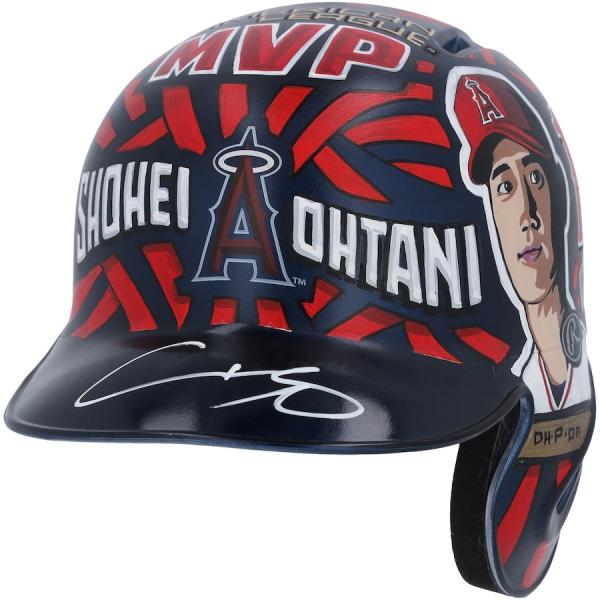 MLB 大谷翔平 エンゼルス 直筆サイン ミニヘルメット 世界7個限定 Autographed Mi...