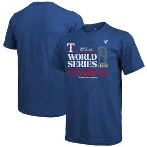 MLB レンジャーズ Tシャツ 2023 ワールドシリーズ 優勝記念 ロッカールーム Champions Locker Room Tri-Blend Majestic｜selection-j