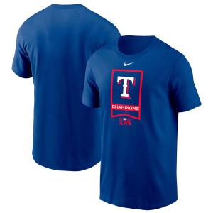 MLB レンジャーズ Tシャツ 2023 ワールドシリーズ 優勝記念 Champions Banner ナイキ/Nike ロイヤル｜selection-j