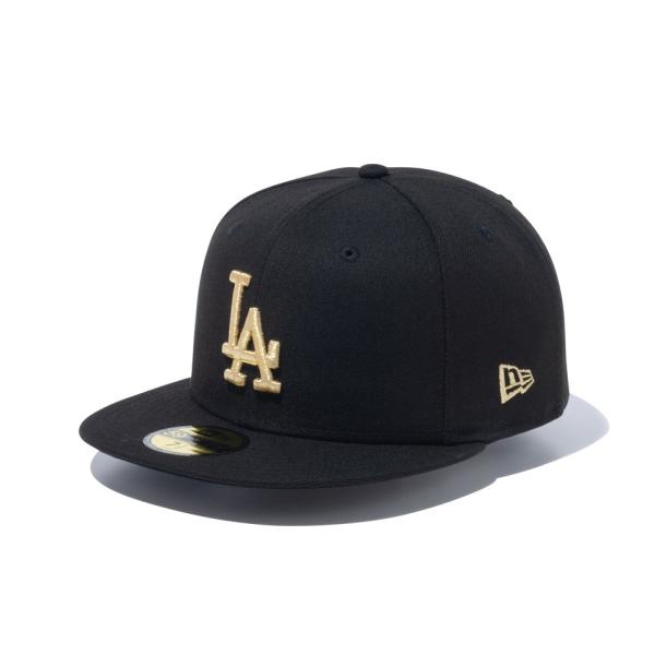 MLB ドジャース キャップ Black Cap 59FIFTY ニューエラ/New Era ブラッ...