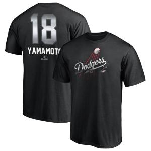 MLB 山本由伸 ドジャース Tシャツ Any Name & Number Midnight Mascot T-Shirt Fanatics Branded ブラック｜selection-j