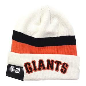 MLB サンフランシスコ・ジャイアンツ ニットキャップ Retro Cuff Knit ニューエラ/New Era アイボリー｜selection-j