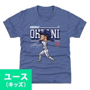 MLB 大谷翔平 ドジャース Tシャツ キッズサイズ ユース Cartoon WHT 500Level ロイヤル｜selection-j