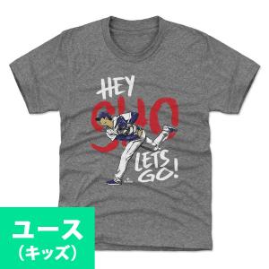 MLB 大谷翔平 ドジャース Tシャツ キッズサイズ ユース Hey Sho W WHT 500Level グレー｜selection-j