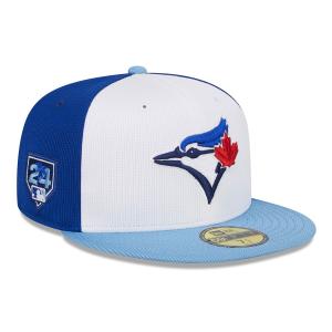 MLB ブルージェイズ キャップ 2024 スプリングトレーニング 59FIFTY Fitted Hat ニューエラ/New Era ホワイト パウダーブルー｜selection-j