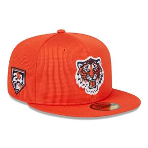 MLB タイガース キャップ 2024 スプリングトレーニング 59FIFTY Fitted Hat ニューエラ/New Era オレンジ｜selection-j