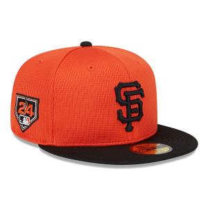 MLB SFジャイアンツ キャップ 2024 スプリングトレーニング 59FIFTY Fitted Hat ニューエラ/New Era オレンジ ブラック｜selection-j