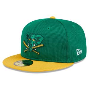 MLB アスレチックス キャップ 2024 バッティングプラクティス 59FIFTY Batting Practice ニューエラ/New Era ケリーグリーン｜selection-j