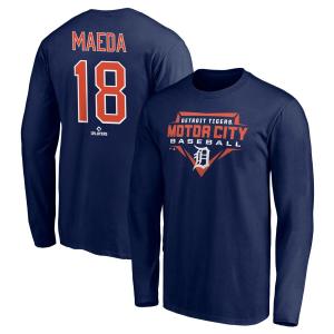 MLB 前田健太 タイガース Tシャツ Hometown Legend Long Sleeve T-Shirt Fanatics Branded ネイビー｜selection-j