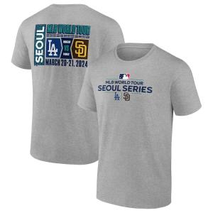 MLB ドジャース パドレス Tシャツ 2024 MLB World Tour ソウルシリーズ Matchup T-Shirt Fanatics Branded ヘザーグレー｜selection-j