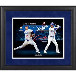 MLB 大谷翔平 ドジャース Fanatics Authentic Framed 11 x 14 S...