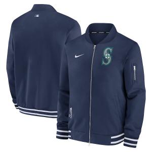 MLB マリナーズ ジャケット 2024 選手着用モデル オーセンティック Full-Zip Bomber Jacket ナイキ/Nike ネイビー｜selection-j