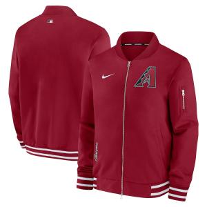 MLB ダイヤモンドバックス ジャケット 2024 選手着用モデル オーセンティック Full-Zip Bomber Jacket ナイキ/Nike レッド｜selection-j