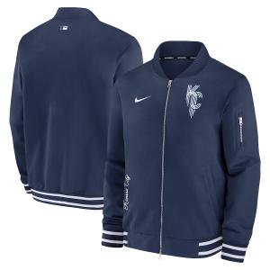 MLB ロイヤルズ ジャケット 2024 選手着用モデル オーセンティック Game Time Bomber Full-Zip Jacket ナイキ/Nike ネイビー｜selection-j