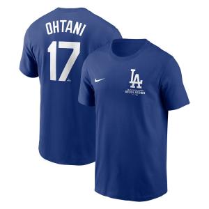 MLB 大谷翔平 ドジャース Tシャツ 2024 MLB World Tour ソウルシリーズ ネーム&ナンバー T-Shirt LAロゴ ナイキ/Nike ロイヤル｜selection-j