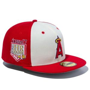 MLB 大谷翔平 エンゼルス キャップ 2023 MVP & HR王 30号HRパッチ 59FIFTY Fitted ニューエラ/New Era スカーレット クロムホワイト【nejp】