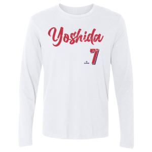 MLB 吉田正尚 レッドソックス Tシャツ Boston Script Long Sleeve T-Shirt 500Level ホワイト｜selection-j