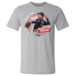 MLB 吉田正尚 レッドソックス Tシャツ Boston Dots WHT T-Shirt 500Level ヘザーグレー｜selection-j