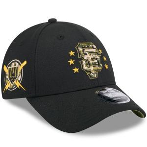 MLB サンフランシスコ・ジャイアンツ キャップ 2024 アームドフォースデー 9FORTY Adjustable Hat ニューエラ/New Era ブラック｜selection-j