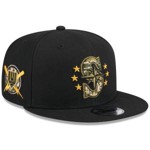 MLB マリナーズ キャップ 【海外版】 2024 アームドフォースデー 9FIFTY  Hat ニューエラ/New Era ブラック｜selection-j