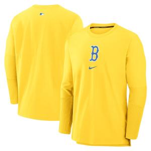 MLB レッドソックス ジャケット オーセンティックコレクション AC シティーコネクト Pullover Jacket ナイキ/Nike ゴールド｜selection-j