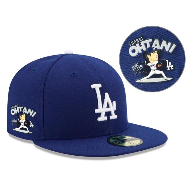 MLB 大谷翔平 ドジャース キャップ 【海外限定】ピッチングパッチ 59FIFTY Fitted ...