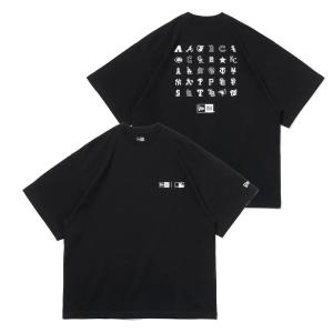 MLB MLB オールオーバー Tシャツ オーバーサイズ SS Cotton T-Shirt ニューエラ/New Era ブラック｜selection-j