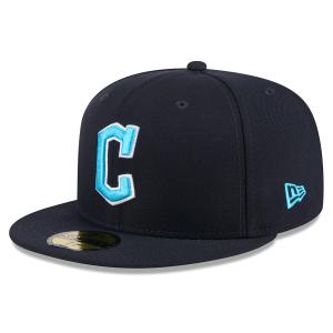 MLB ガーディアンズ キャップ 【海外版】 2024 Father's Day 父の日 59FIFTY Fitted Hat ニューエラ/New Era ネイビー｜selection-j