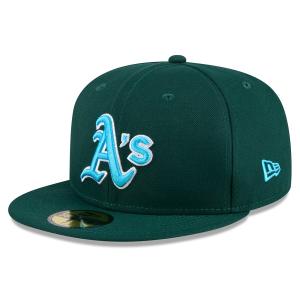 MLB アスレチックス キャップ 【海外版】 2024 Father's Day 父の日 59FIFTY Fitted Hat ニューエラ/New Era グリーン｜selection-j