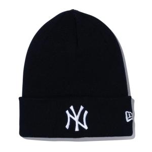 MLB ヤンキース ニットキャップ Basic Cuff Knit ニューエラ/New Era ブラック｜selection-j